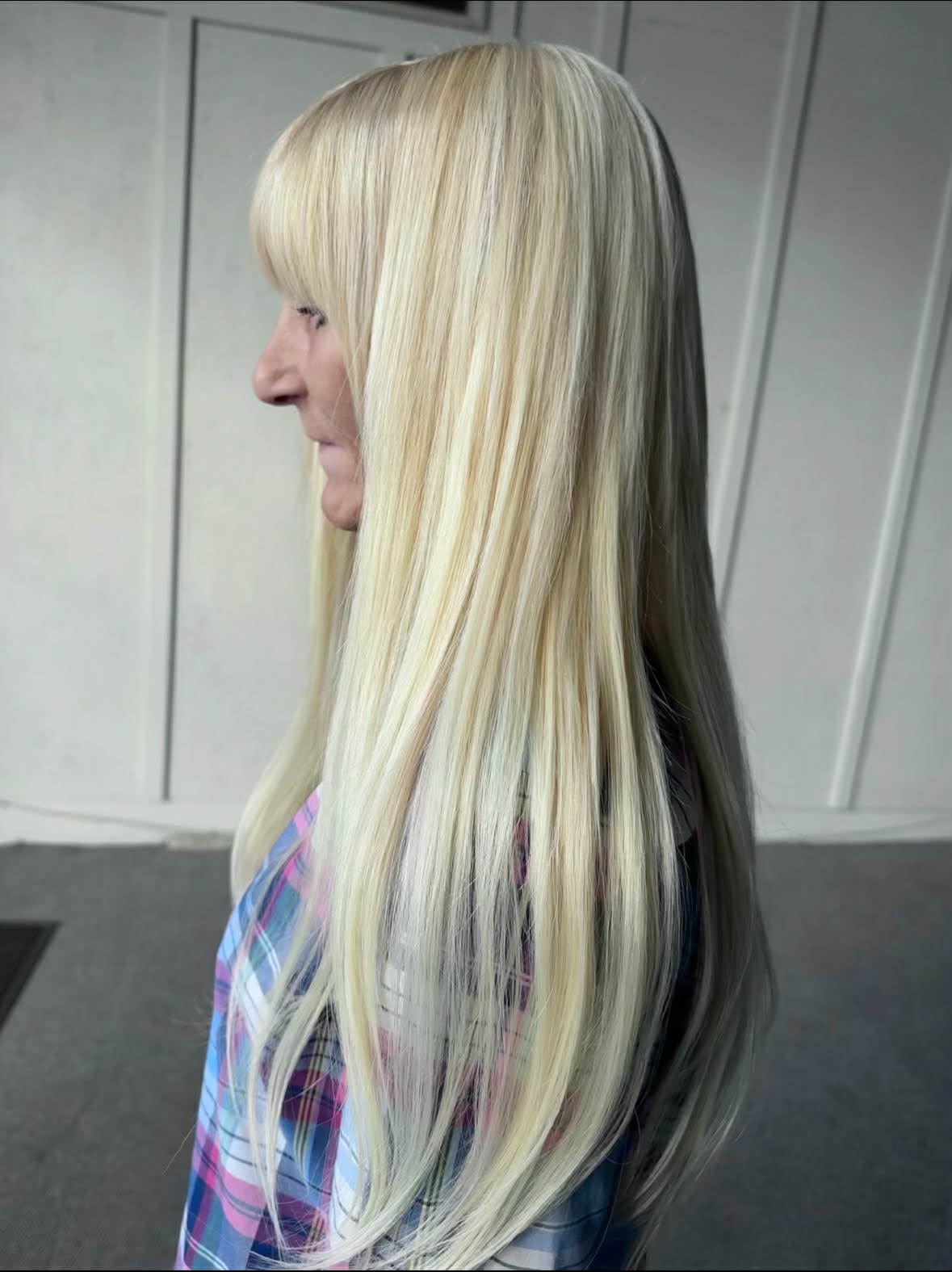Fine hair transformation before and after at Studio Mane Hair Co
