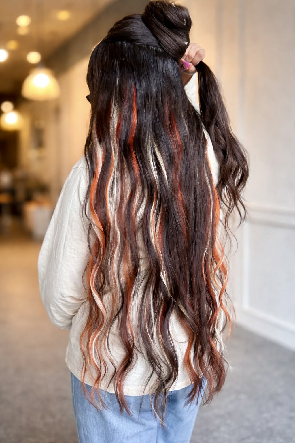 Nano tip extension transformation Studio Mane Coeur d'Alene Idaho